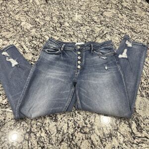 Vervet‎ Los Angeles Blue Jeans Straight Leg Distressed Cotton Women's Sz 30